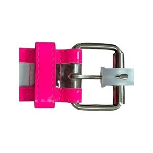 NO Boundaries Neon Pink Retro Style 80’s Grommet Belt Women’s Size Large.